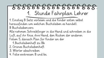Vorschau - Präsentationen/Tafelbilder - Tafelbilder & Stundenverläufe zur Buchstabeneinführung „Bb“ – Grundschule - Seite 1