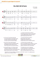 anteprima - Audio - Au clair de la lune - Raccolta di materiali - Accompagnamento di canzoni con strumenti Orff, Soundbellows e Boomwhackers - Pagina 3