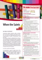 anteprima - Audio - When the saints - Accomapgnamento con Boomwhackers - Pagina di copertina