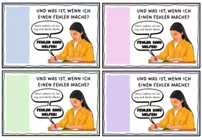 Vorschau - Mal- und Bastelvorlagen - Fehler sind Helfer - Willkommensgruß zum neuen Schuljahr - Seite 2