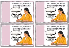 Vorschau - Mal- und Bastelvorlagen - Fehler sind Helfer - Willkommensgruß zum neuen Schuljahr - Seite 3