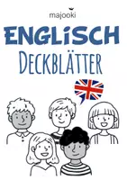 Vorschau - Mal- und Bastelvorlagen - Deckblatt - Deckblätter für Englisch Schnellhefter, Englischhefter, Mappe, Heft - Heftumschlag mit Rückendeckel - DIN A4 - Deckblatt