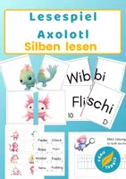 Vorschau - Spiele - Lesespiel Axolotl Silben lesen - Deckblatt