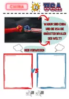 Vorschau - Arbeitsblätter - China vs USA - Weltmächte - Rivalen - Wirtschaft und Militär uvm. mit Lösung (Klasse 8 9 10 11) - Seite 2
