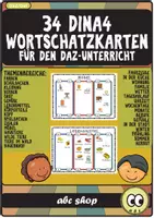 Vorschau - Bildkarten - Wortschatz-Übersicht auf 34 DinA4-Karten für den DaZ-Unterricht (mit Begleiterfarben) - Deckblatt