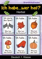 Vorschau - Spiele - Ich habe wer hat | Lesespiel | Herbst | Deutsch 1. Klasse - Deckblatt