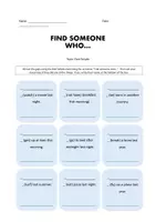 Vorschau - Arbeitsblätter - Find Someone Who... using the Past Simple! - Seite 1