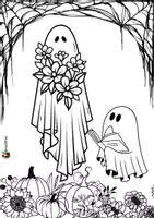 Vorschau - Mal- und Bastelvorlagen - Halloween Ausmalbilder - Seite 2