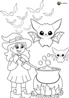 Vorschau - Mal- und Bastelvorlagen - Halloween Ausmalbilder - Seite 3