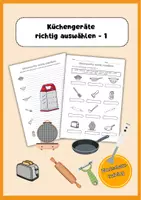 Vorschau - Arbeitsblätter - Küchengeräte richtig auswählen - 1 - Deckblatt