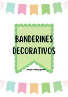 Vista previa - Decoración del aula - BANDERINES DECORATIVOS AULA - Portada