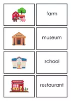 Vorschau - Spiele - First Words - English Flashcards PLACES AROUND TOWN - Seite 2