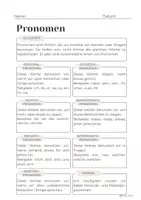 Vorschau - Unterrichtsreihen - Wortarten im Überblick Pronomen - Seite 1