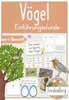 Vorschau - Arbeitsblätter - 1. Stunde: Einführungsstunde - Vögel (Vorwissen) - Deckblatt