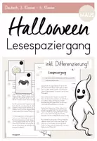 Vorschau - Arbeitsblätter - Lesespaziergang: Halloween (3.Klasse - 4.Klasse) - Deckblatt