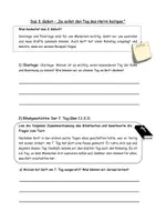 Vorschau - Arbeitsblätter - Das 3. Gebot: Tag des Herrn heiligen (Arbeitsblätter) - Deckblatt