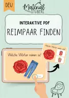 Vorschau - Stationenlernen - Reimpaare finden - Interaktive PDF - Deckblatt
