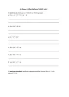 Vorschau - Prüfungsvorbereitung - Pauker Mathe - Klausur EF mit EWH - Ableitungen & Tangenten - Seite 1