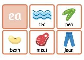 Προεπισκόπηση - Flashcards - "ea" English Words - Σελίδα 1