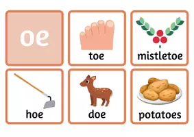 Προεπισκόπηση - Flashcards - "oe" English Words - Σελίδα 1