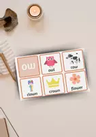 Προεπισκόπηση - Flashcards - "ow" English Words - Εξώφυλλο