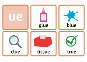 Προεπισκόπηση - Flashcards - "ue" English Words - Σελίδα 1