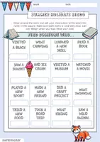 Vorschau - Arbeitsblätter - Find someone who... summer holidays - Seite 1