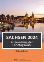 Vorschau - Arbeitsblätter - Wahlen ⎮ Auswertung Landtagswahl Sachsen 2024 - Deckblatt