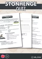 Vorschau - Arbeitsblätter - Stonehenge Quiz for EFL Learners - Deckblatt