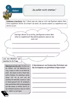 Vorschau - Arbeitsblätter - 7. Gebot - nicht stehlen (Arbeitsblätter) - Deckblatt