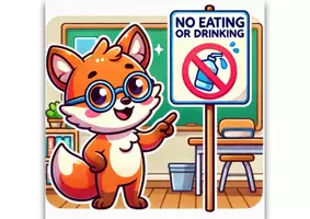 Vorschau - Bildkarten - 🦊 Fuchs-Piktogramme zu den Fachraumregeln Naturwissenschaften - Seite 1