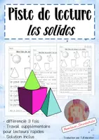 Aperçu - Feuilles d'exercices - Mini Piste de Lecture: Les solides - Page de couverture