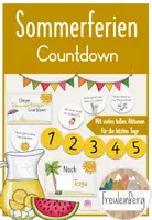 Vorschau - Spiele - Sommerferien - Countdown mit vielen kleinen Aktionen - Deckblatt