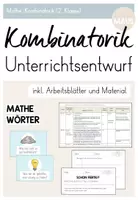 Vorschau - Stundenentwürfe - Unterrichtsentwurf: Kombinatorik (Tabelle) - Deckblatt