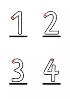 Vorschau - Fördermaterial/Inklusion - Zahlenkartei - Deckblatt
