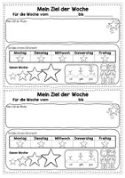 Vorschau - Arbeitsblätter - Wir greifen nach den Sternen - Ziele setzen für das neue Schuljahr und als Ziel der Woche - Seite 2