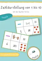 Vorschau - Spiele - Zahldarstellung 1-10 _ Puzzle _ Bunte Perlen - Deckblatt