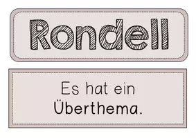 Vorschau - Arbeitsblätter - Materialpaket: Wir schreiben ein Rondell - Seite 2