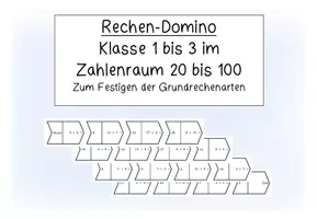 Vorschau - Spiele - Rechen-Dominos im ZR 20-100 - Deckblatt