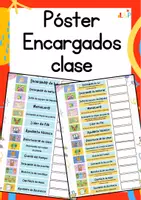 Vista previa - Unidades / Secuencias / Situaciones de Aprendizaje - Póster Encargados de Clase - Portada