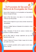 Vista previa - Unidades / Secuencias / Situaciones de Aprendizaje - Póster Encargados de Clase - página 1
