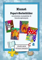Vorschau - Arbeitsblätter - Herbstbilder im Pop Art-Stil - Deckblatt