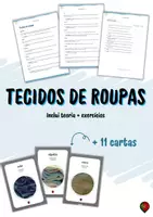 anteprima - Esercizi - Pacote de materiais sobre roupas em português - Pagina 1