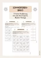 Vorschau - Arbeitsblätter - Sommerferien-Bingo (Kl. 2-4) - Deckblatt