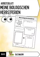 Vorschau - Arbeitsblätter - Herbstferien BIOLOGISCH - Deckblatt