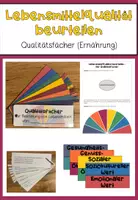 Vorschau - Arbeitsblätter - Qualitätsfächer-Lebensmittelqualität beurteilen - Deckblatt