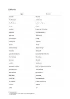 Vorschau - Unterrichtsreihen - California – Vokabeln / Word List (+ Vocabulary Test) - Deckblatt