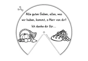 Vorschau - Arbeitsblätter - Religion Erntedank Klasse 3-6 – Drehscheibe basteln - Seite 3