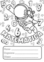 anteprima - Materiale per pittura e bricolage - Copertine Spaziali - Matematica - Pagina di copertina