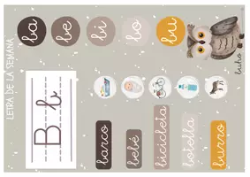 Vista previa - Decoración del aula - ABECEDARIO - LETRAS DE LA SEMANA - Boho - página 3